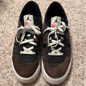 Jordan Men's Black and Brown Sneakers